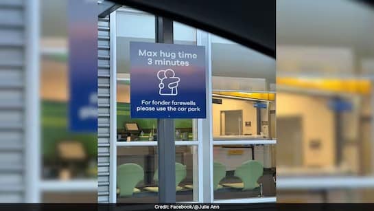 گلے ملنے کے لیے تین منٹ کی حد مقرر