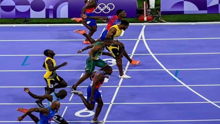 پیرس اولمپکس : مردوں کی 100 میٹر دوڑ میں منفرد ریکارڈ