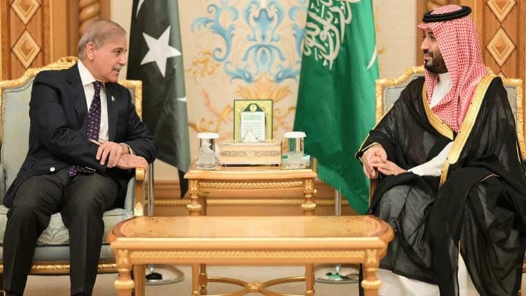وزیراعظم کی سعودی ولی عہد سے ملاقات