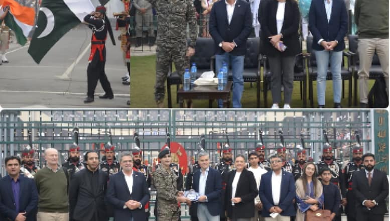 اسپین کے پارلیمانی وفد کا واہگہ بارڈر کا دورہ: پرچم کشائی کی تقریب میں شرکت