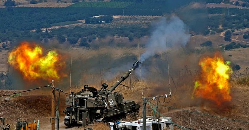 حزب اللّٰہ کی جانب سے اسرائیل پر درجنوں راکٹ فائر