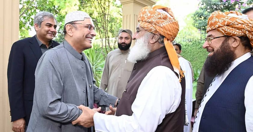 صدر زرداری کی فضل الرحمان کے گھر آمد