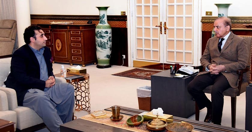 .بلاول بھٹو کی وزیراعظم محمد شہباز شریف سے ملاقات