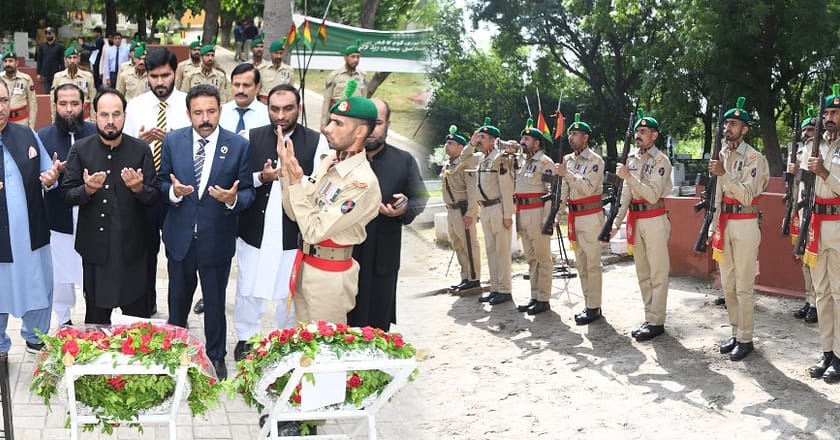 یوم دفاع:لاہور میں مختلف وفود کی یادگار  شہدا پر حاضری