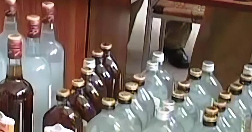 ٹرین میں سوار شخص سے شراب کی 20 بوتلیں برآمد