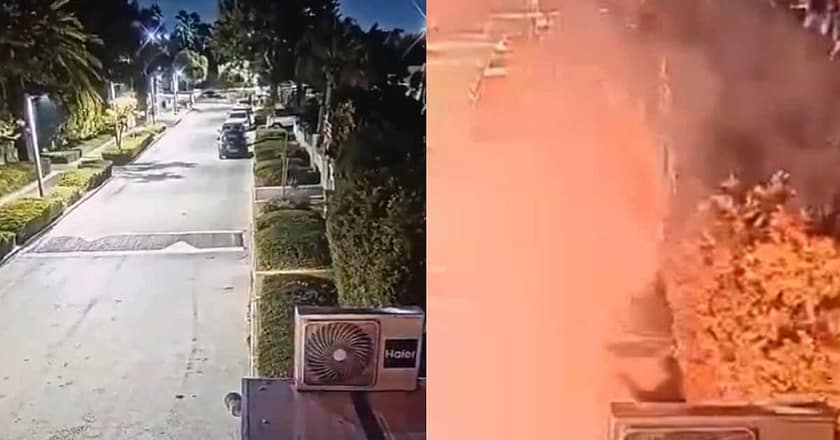 نیتن یاہو کی رہائشگاہ پر فلیش بموں سے حملہ