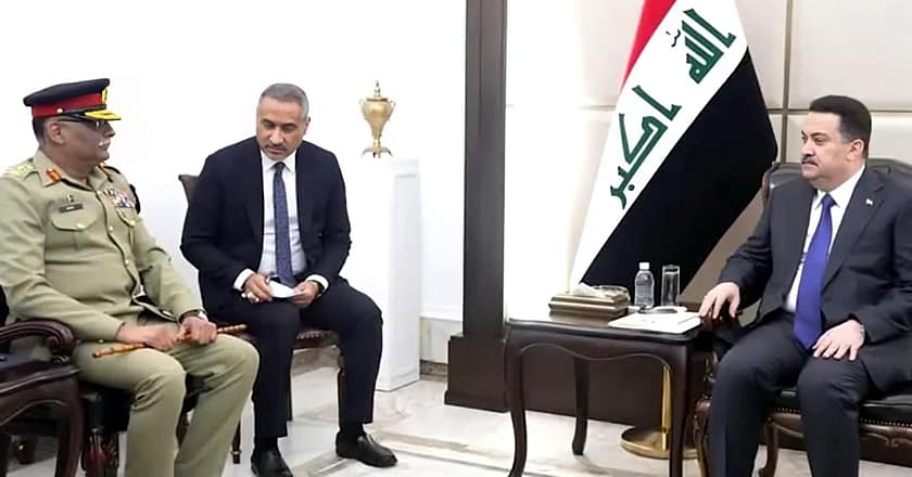 جنرل ساحر شمشاد مرزا کی عراقی وزیرِ اعظم اور آرمی چیف سے ملاقات