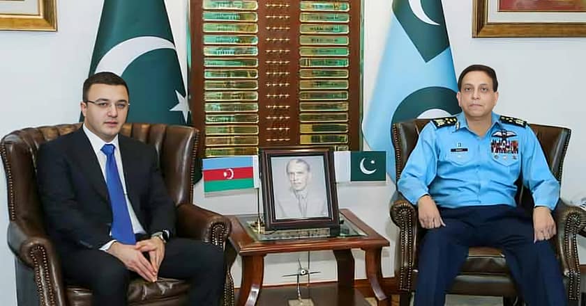 ایئر چیف مارشل ظہیر احمد بابر سدھو سے آذربائیجان کے اعلیٰ سطح کے دفاعی وفد کی ملاقات
