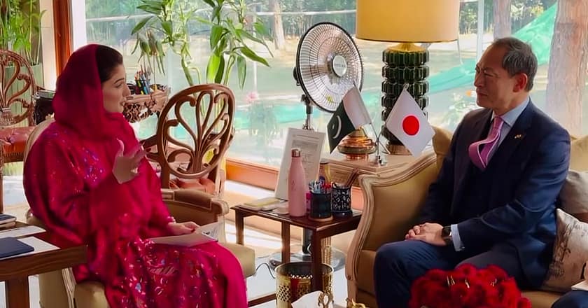 مریم نواز سے جاپانی سفیر کی ملاقات، سرمایہ کاری کے فروغ پر زور