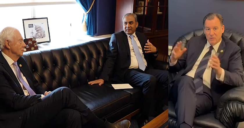 محسن نقوی کی امریکی کانگریس مینز سے ملاقات، دوطرفہ تعلقات کو فروغ دینے پر اتفاق