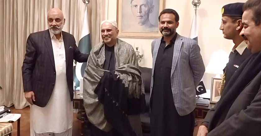 صدر مملکت آصف زرداری سے بلوچستان کے وزیر عبدالرحمان کھیتران کی ملاقات