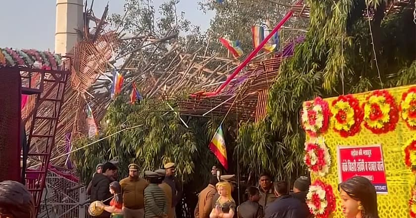 بھارت: مندر کی چھت گرنے سے 7 افراد ہلاک، 50 زخمی
