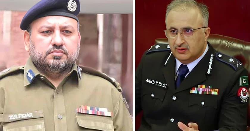 آئی جی کے پی اختر حیات کو ہٹا دیا گیا، ذوالفقار حمید تعینات