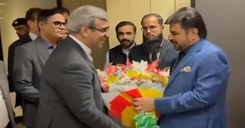 ایرانی صوبے خراسان کے گورنر غلام حسین مظفری کی کراچی آمد