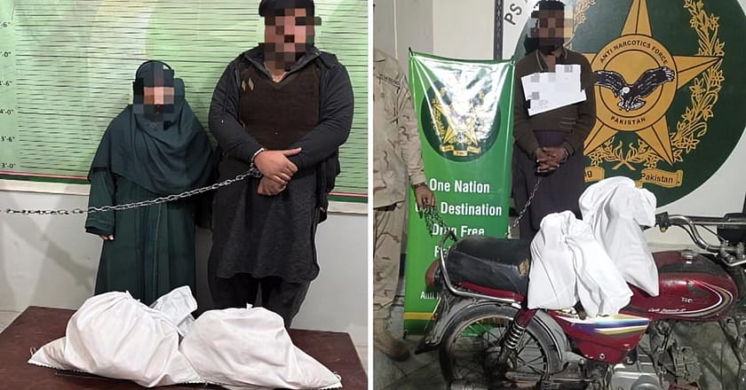 کراچی: بھاری مقدار میں منشیات برآمد، 3 خواتین سمیت 7 ملزمان گرفتار