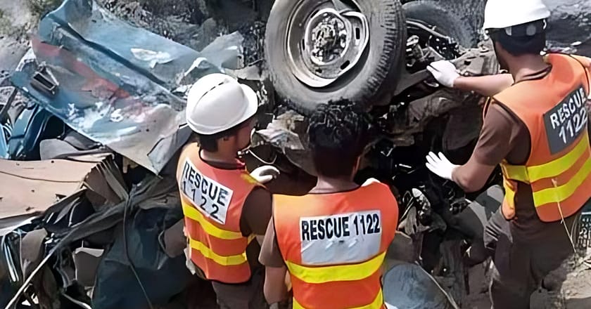 شانگلہ: جیپ گہری کھائی میں جاگری، 6 مسافر جاں بحق