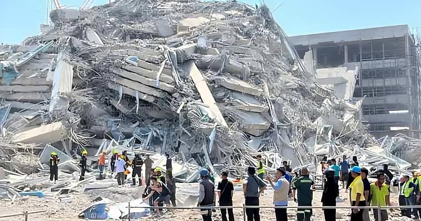 میانمار میں 7.7 شدت کا زلزلہ، متعدد عمارتیں زمین بوس، درجنوں ہلاکتیں