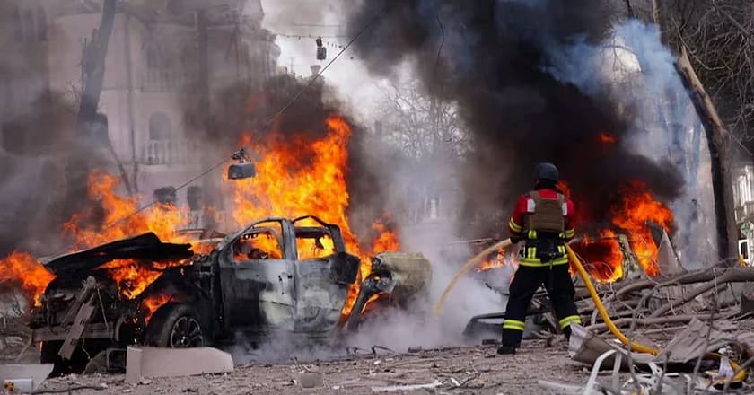 یوکرین میں روس کا بیلسٹک میزائل حملہ، 21 افراد ہلاک