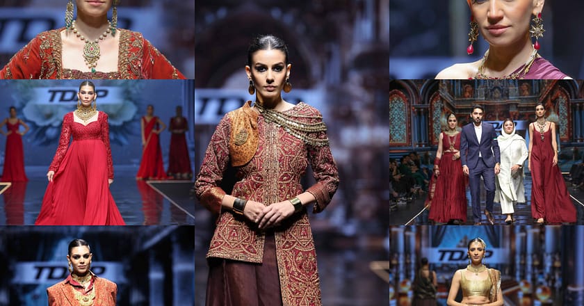 ٹریڈ ڈویلپمنٹ اتھارٹی آف پاکستان (ٹی ڈی اے پی) کے زیر اہتمام ہیلتھ، انجینئرنگ اور منرلز شو 2025 ماڈلز کی کیٹ واک جیولری ملبوسات کی نمائش کی گئی