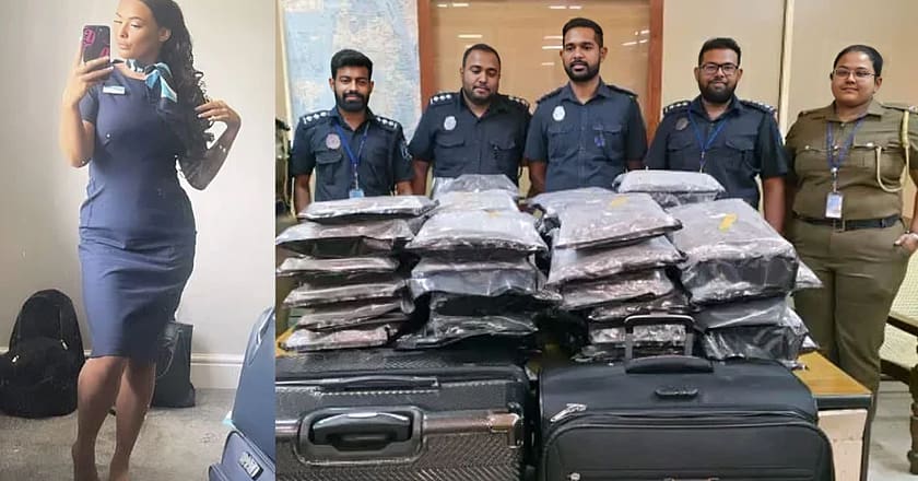 سری لنکا: سوٹ کیس سے 46 کلو منشیات برآمد، برطانوی خاتون گرفتار