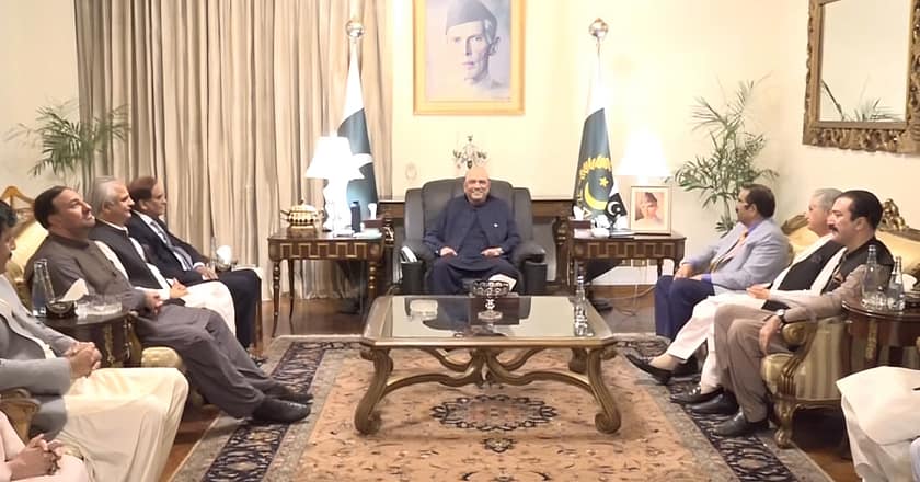 صدر زرداری سے آزاد کشمیر اسمبلی کے وفد کی ملاقات، اہم امور پر تبادلہ خیال