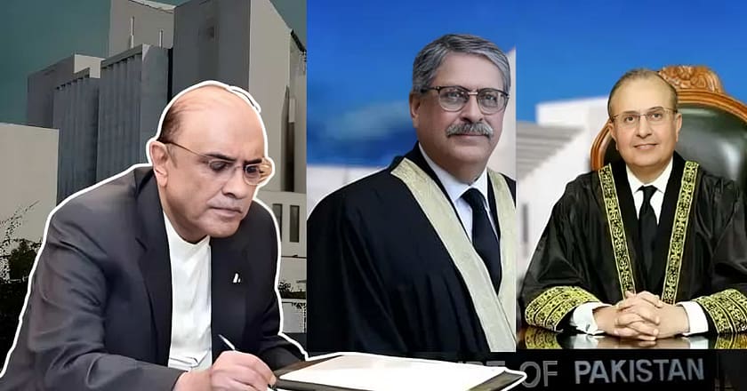 صدر مملکت نے جسٹس منصور علی شاہ اور جسٹس اطہر من اللہ کے استعفے منظور کر لیے